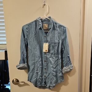 SO Casual Light Blue Button Down Shirt